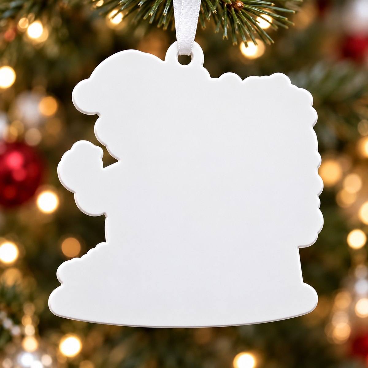 Male Teacher Chalkboard Holiday Acrylic Hanging Decoration - 3D Relief Ornament
