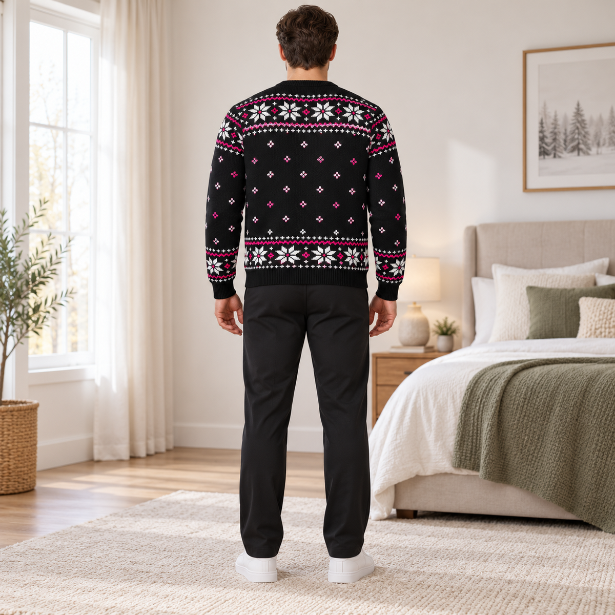 Jingle Balls Ugly Christmas Sweater Funny Fair Isle Holiday Pullover