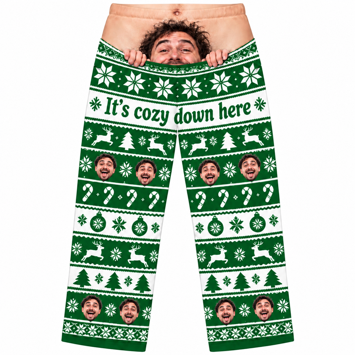 Christmas Pajama Pants Printed Holiday Fair Isle Lounge Sleepwear