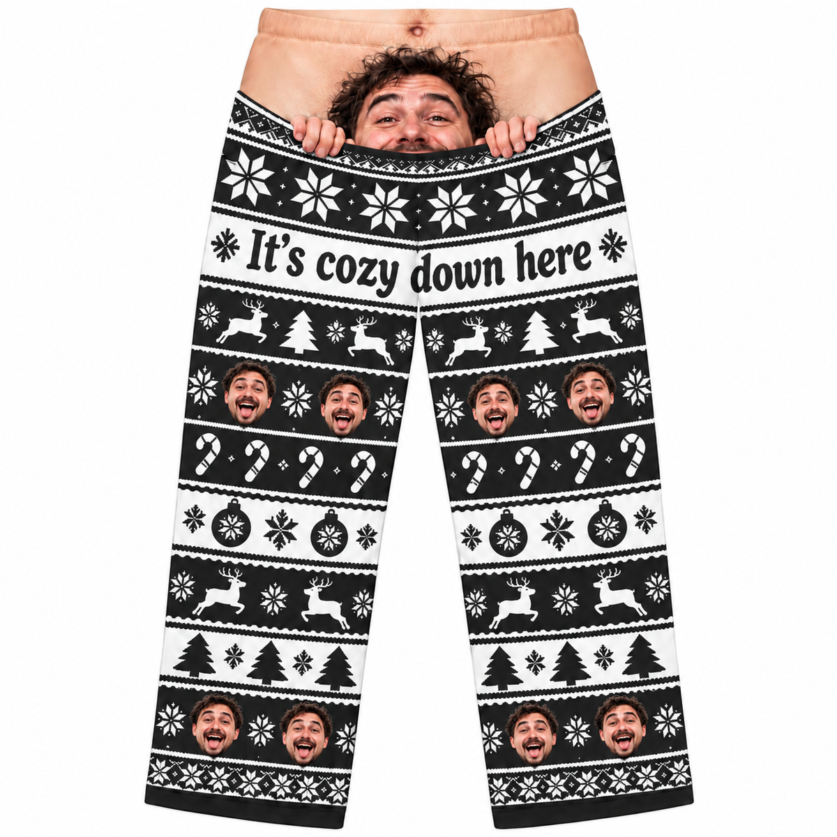 Christmas Pajama Pants Printed Holiday Fair Isle Lounge Sleepwear