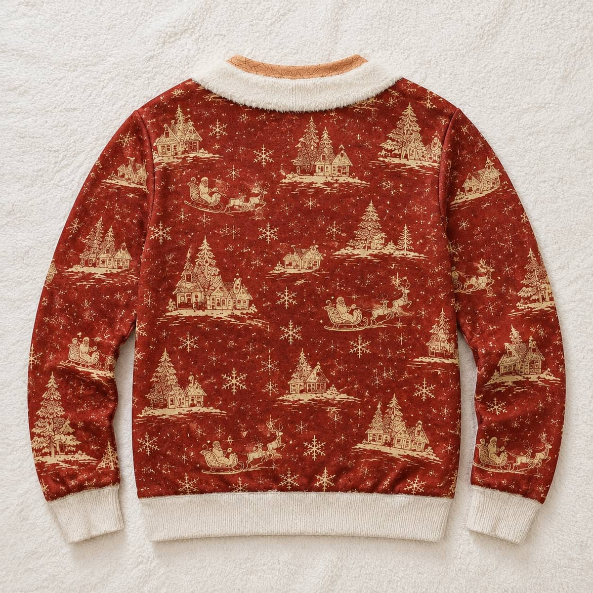 Belly Cutout Ugly Christmas Sweatshirt, Funny Open Stomach Holiday Top