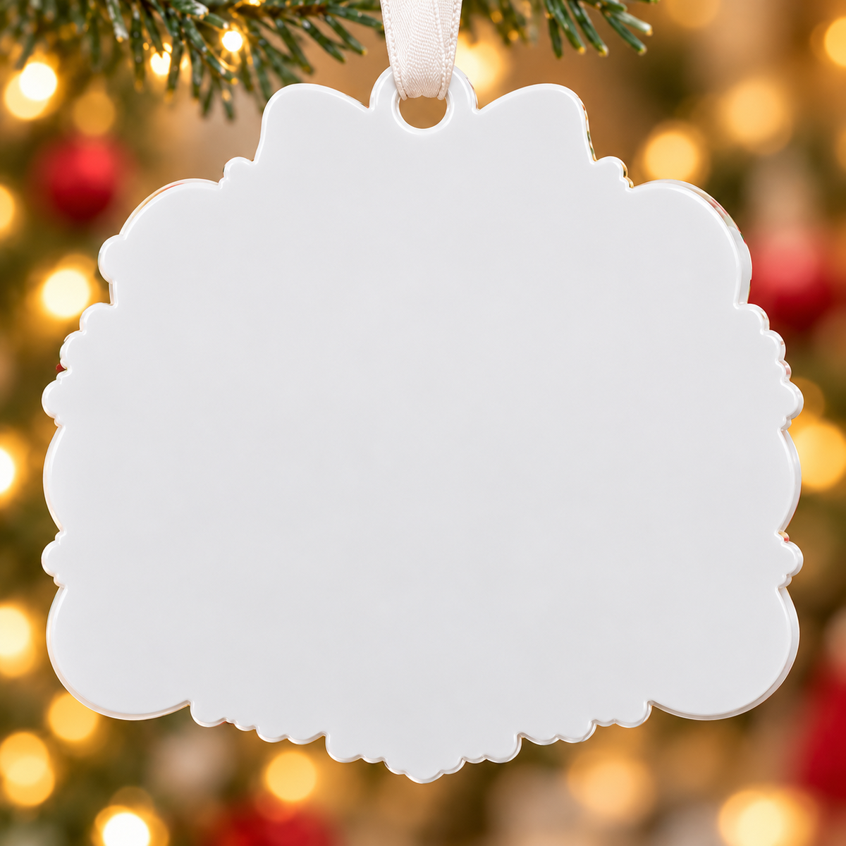 Veterinary Dog and Cat Bone Plaque Holiday Hanging Keepsake - 3D Relief Ornament
