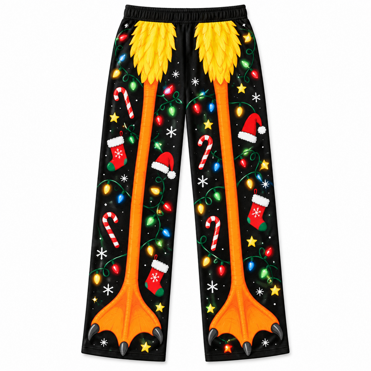 Mens Christmas Pajama Pants Novelty Printed Holiday Loungewear