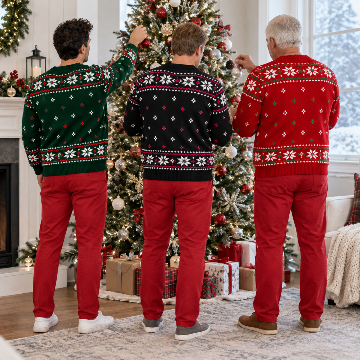 Jingle Balls Ugly Christmas Sweater Funny Fair Isle Holiday Pullover