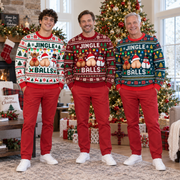 Jingle Balls Ugly Christmas Sweatshirt Funny Adult Holiday Pullover