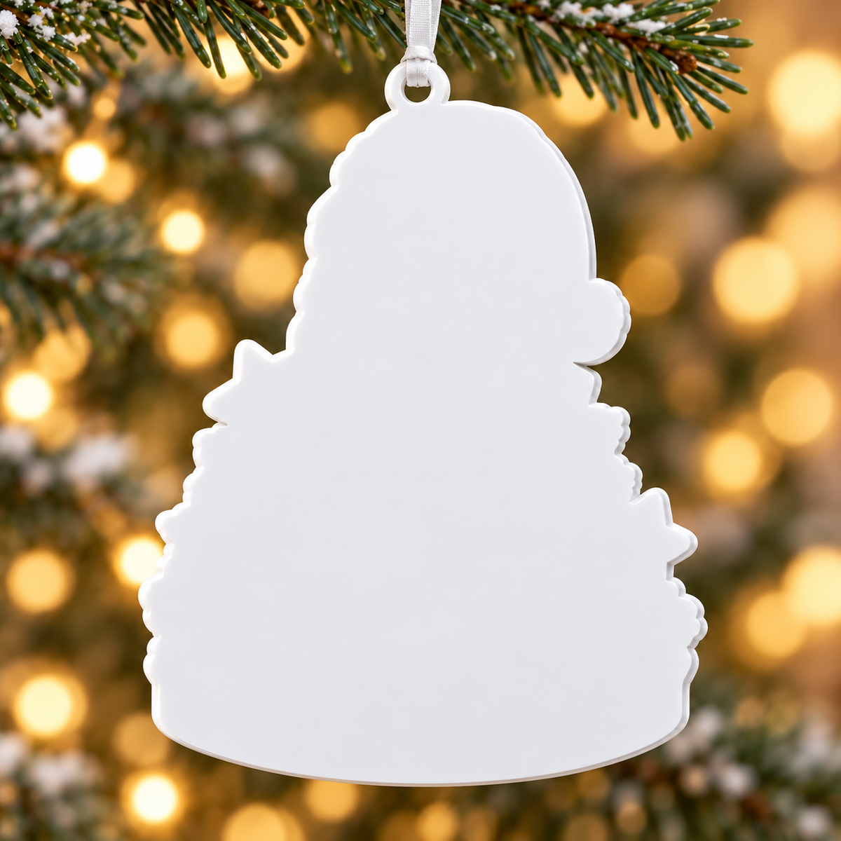 Winter Owl Perched on Stacked Holiday Gift Boxes Plaque - 3D Relief Ornament