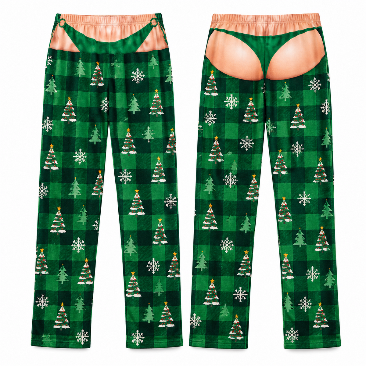 Novelty Christmas Pajama Pants with Pockets Printed Holiday Lounge Bottoms