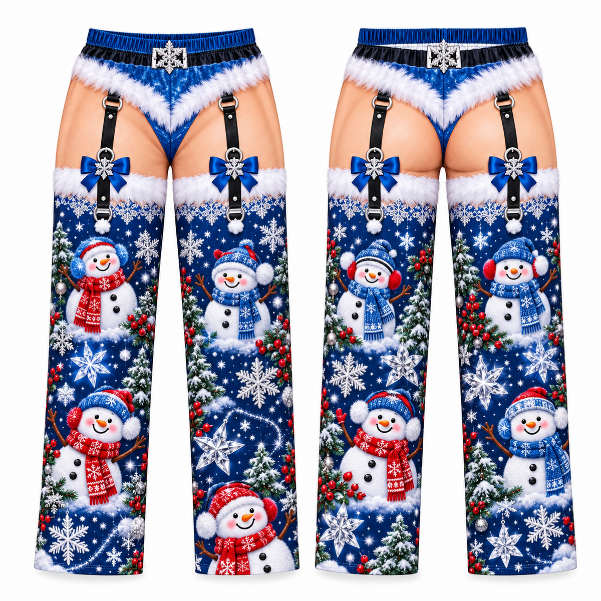 Novelty Christmas Pajama Pants Funny Holiday Print Lounge Bottoms