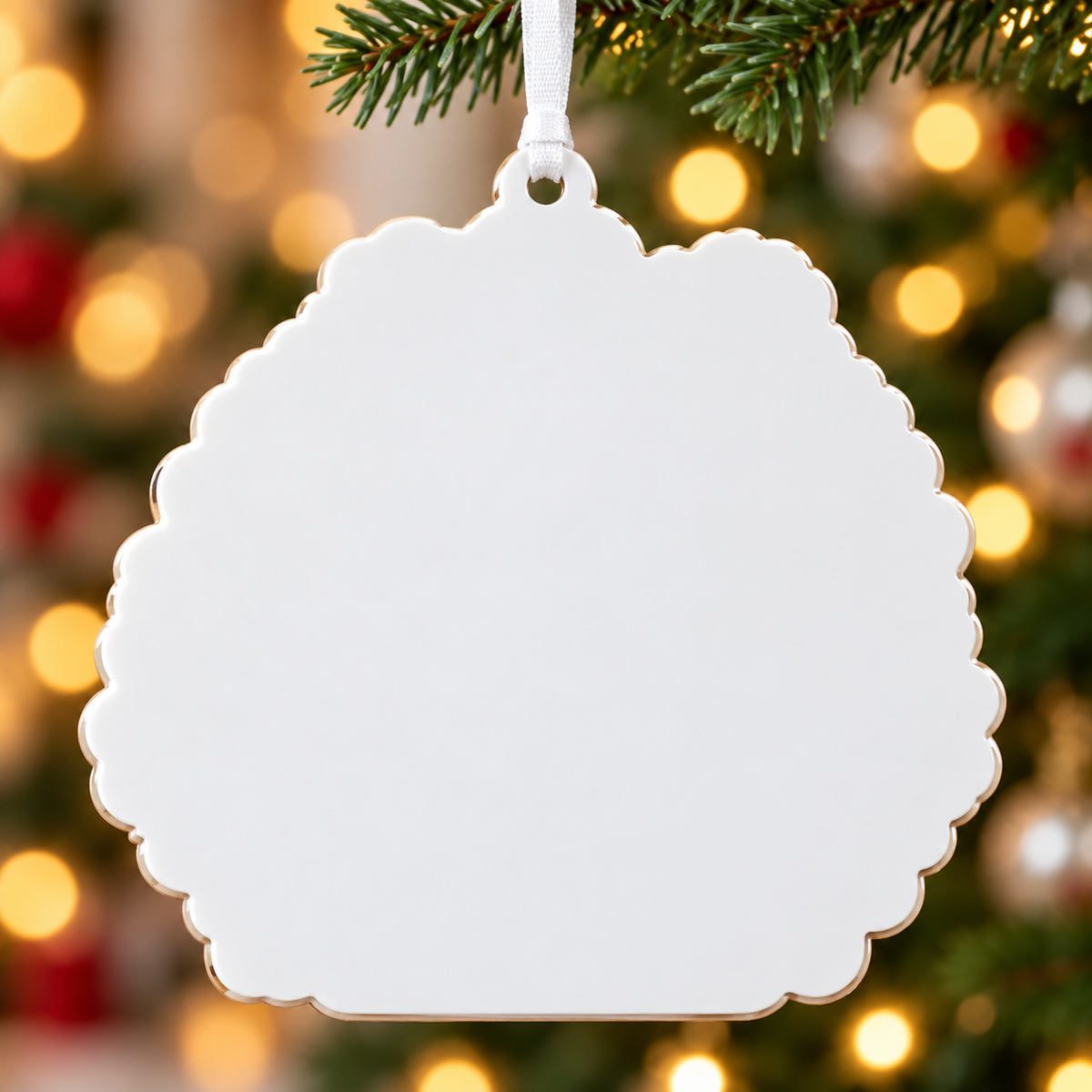 Baking Couple Holiday Keepsake with Sourdough Bread Kitchen Motif - 3D Relief Ornament