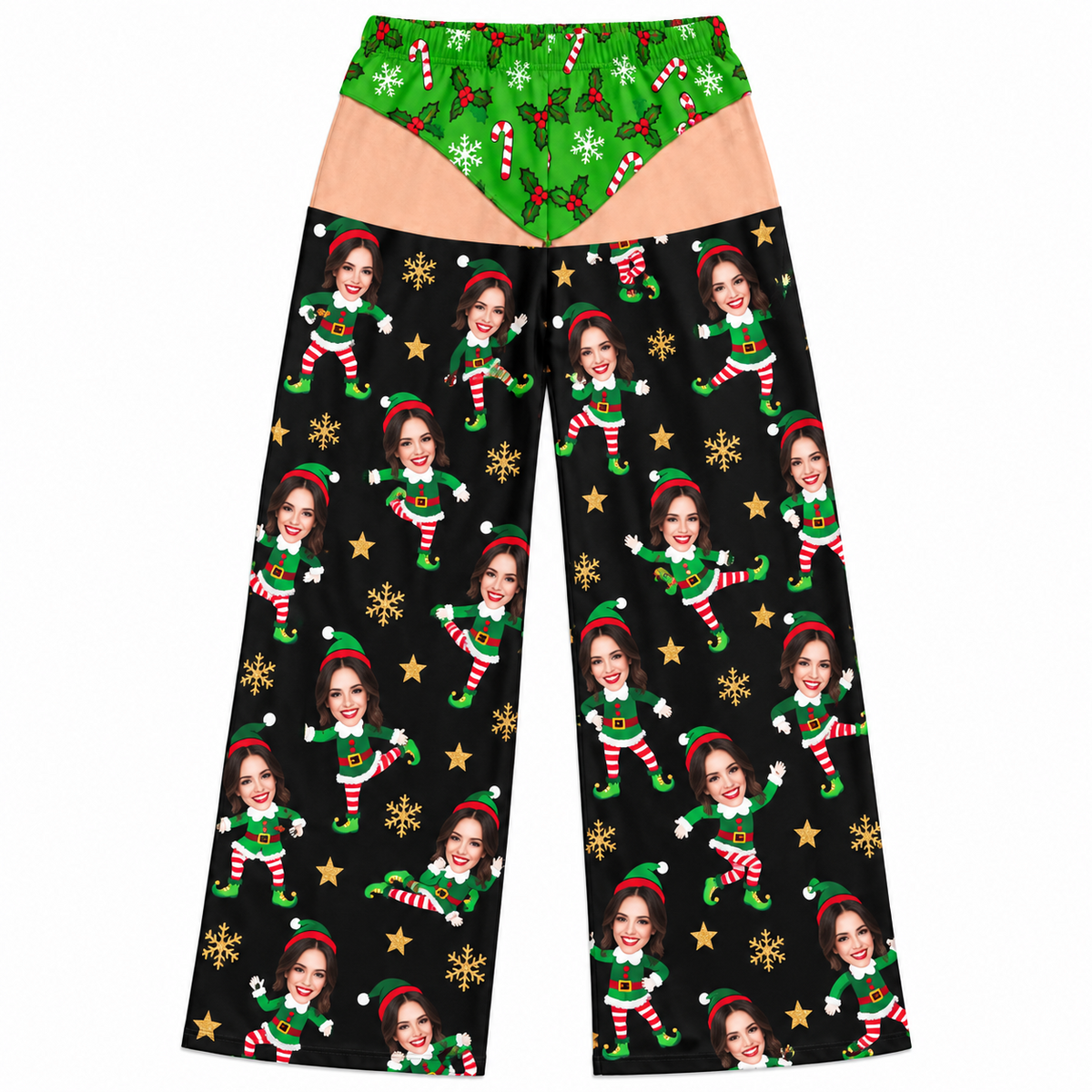 Mens Holiday Pajama Pants, Novelty Christmas Graphic Lounge Bottoms