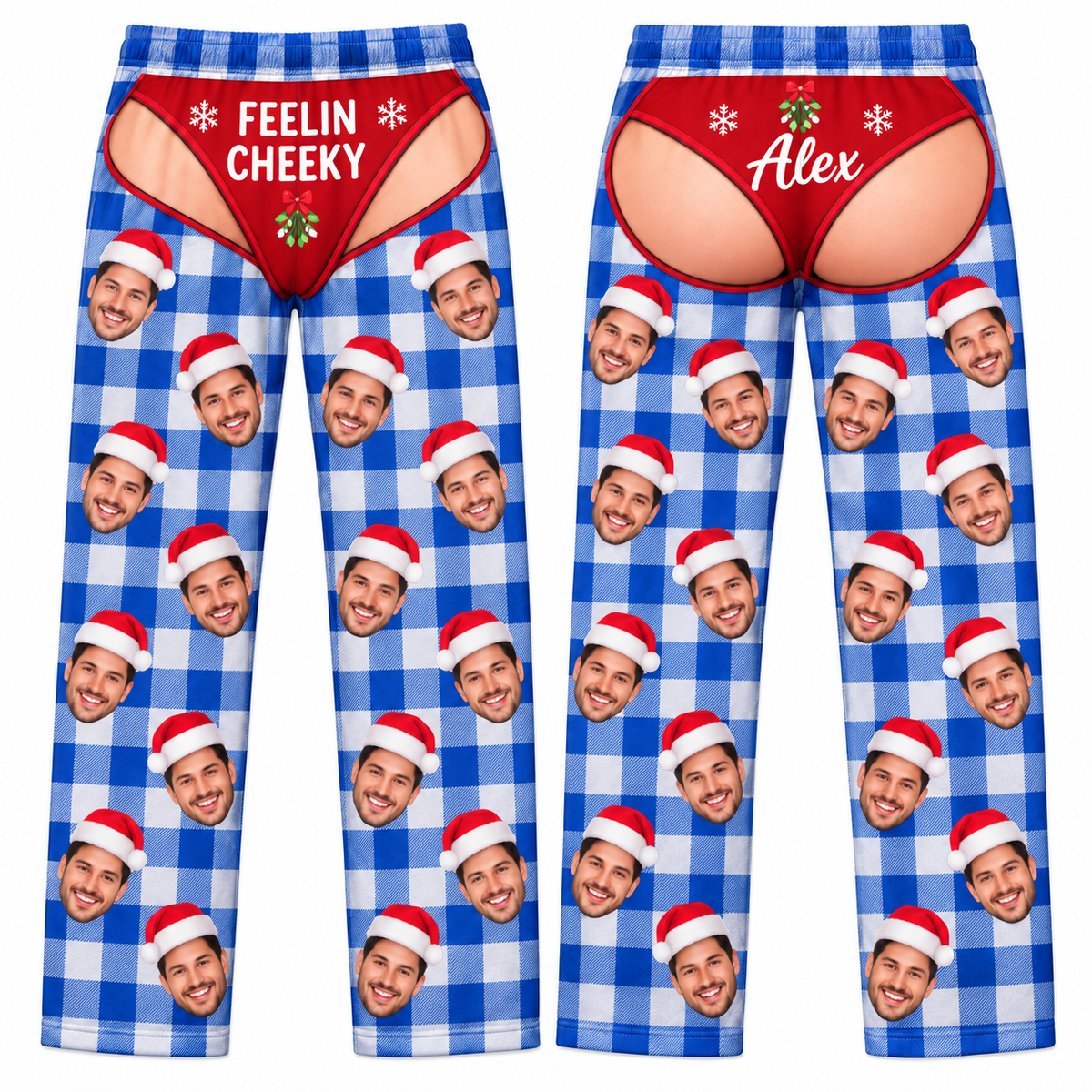 Pajama Pants Novelty Plaid Christmas Loungewear Holiday Sleep Bottoms