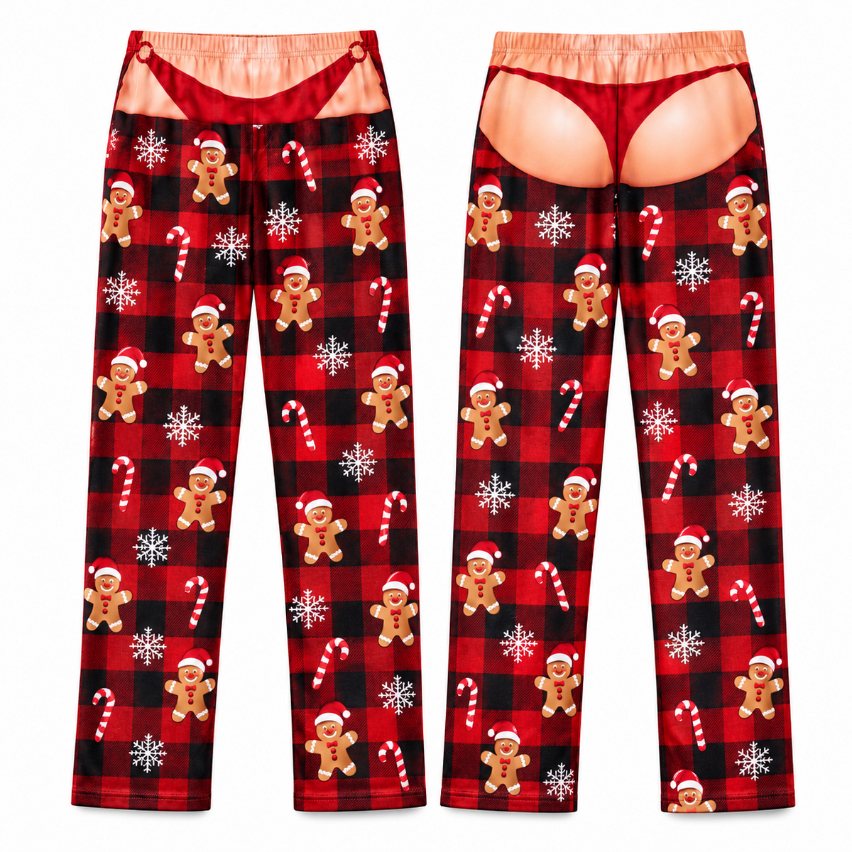 Novelty Christmas Pajama Pants with Pockets Printed Holiday Lounge Bottoms
