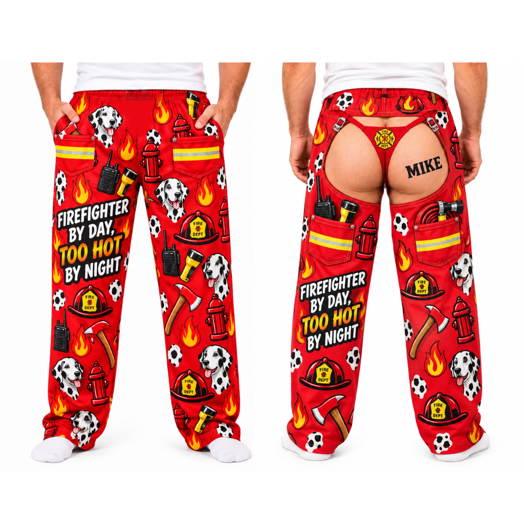 Mens Novelty Pajama Pants Graphic Print Drawstring Lounge Bottoms