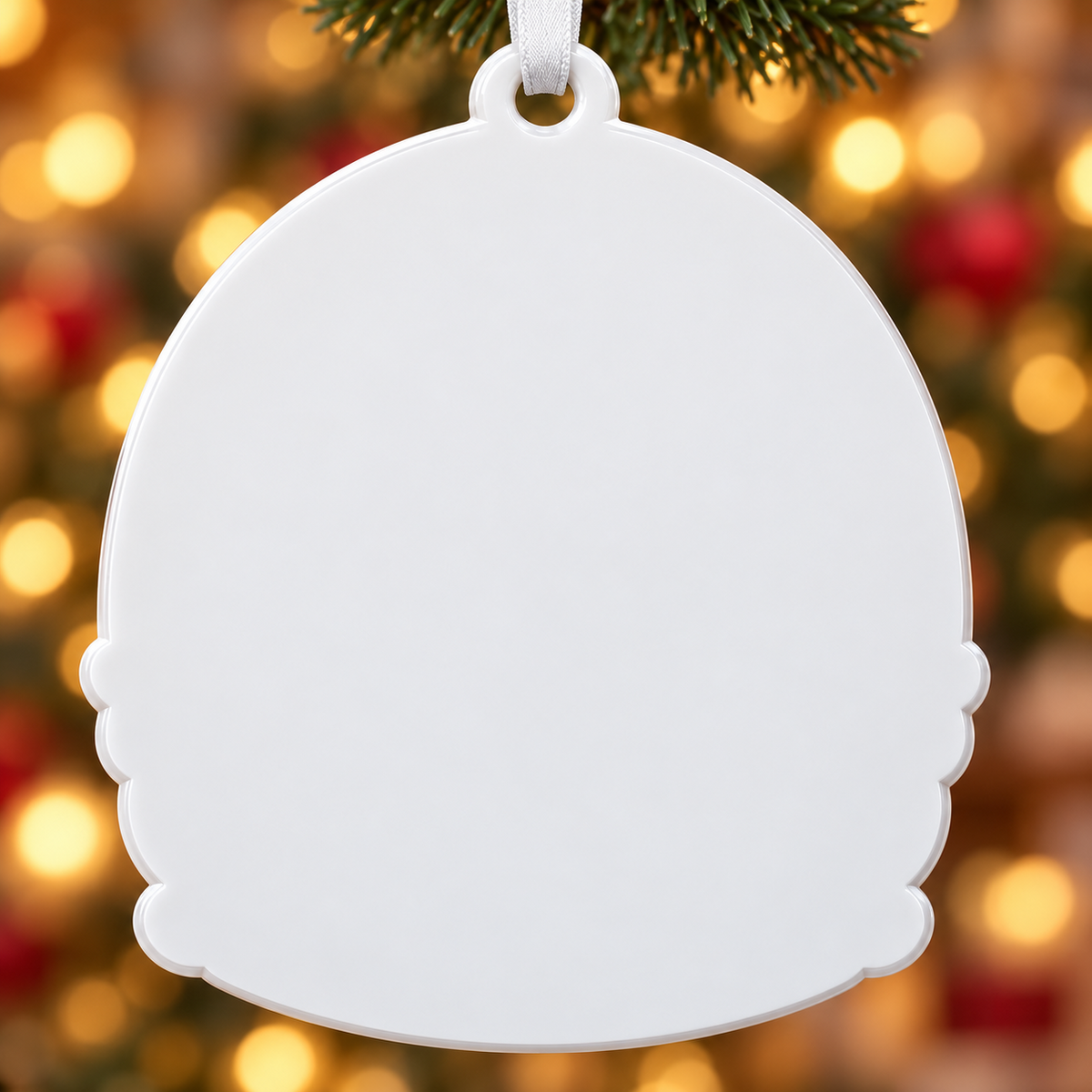 Patriotic Family with Dog 2026 Year Hanging Keepsake - 3D Relief Ornament