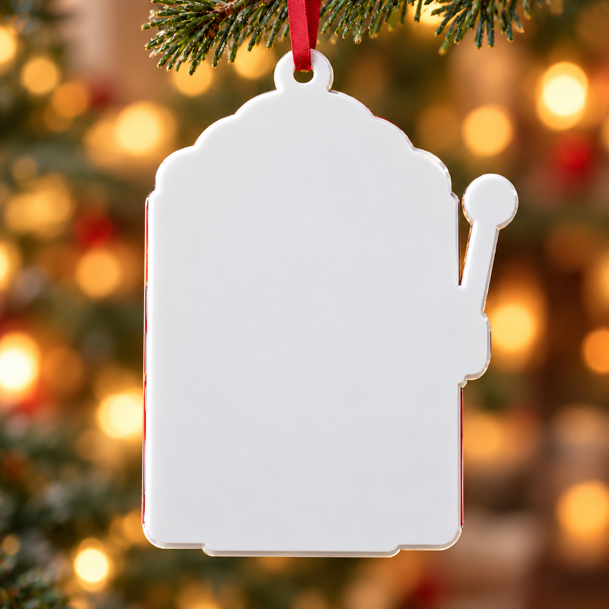 Christmas Slot Machine Family Holiday Keepsake Hanging Holiday Decoration - 3D Relief Ornament