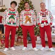 Funny Christmas Sweatshirt Cheeky Jingle Bell Holiday Graphic Crewneck