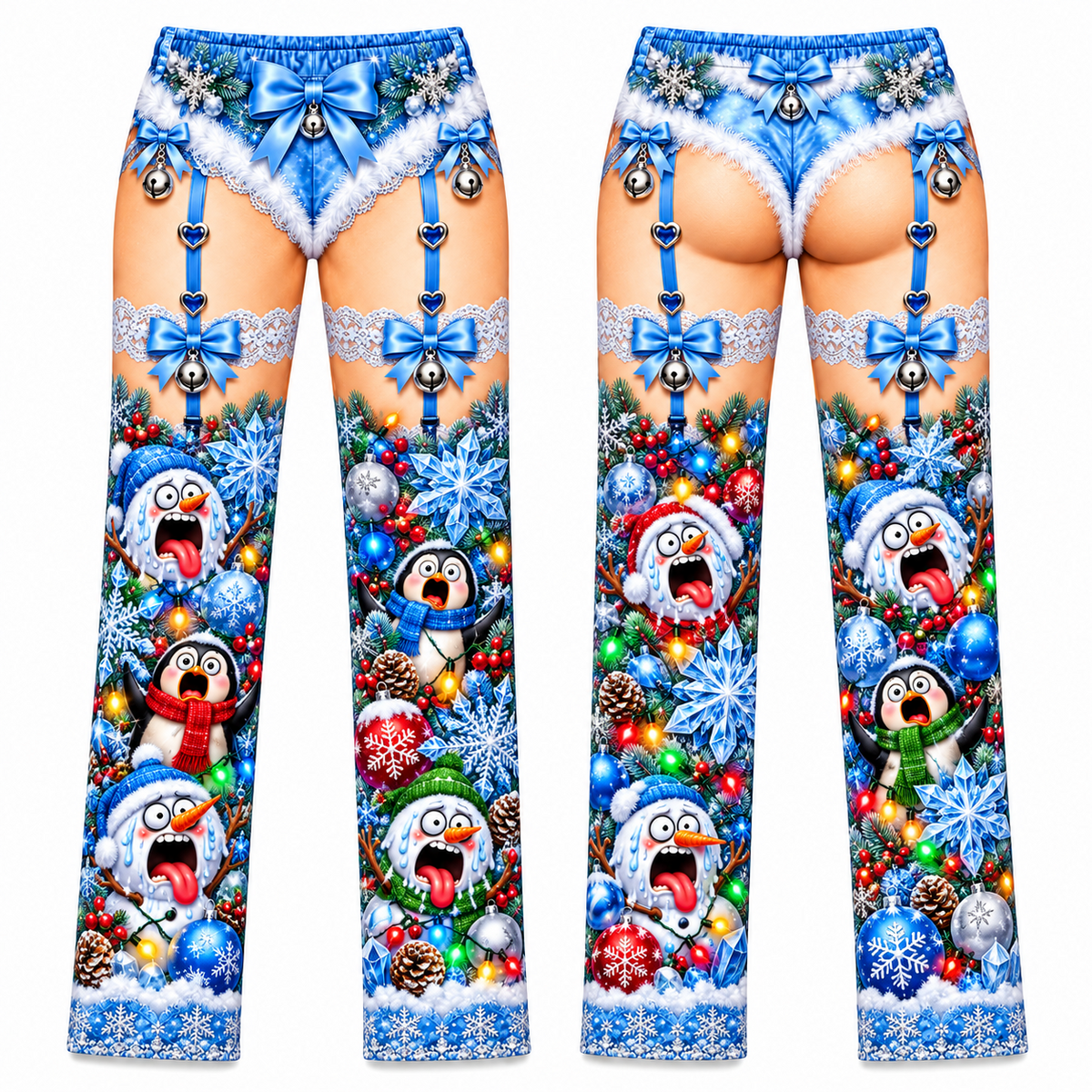 Funny Christmas Pajama Pants Novelty Holiday Lounge Trousers