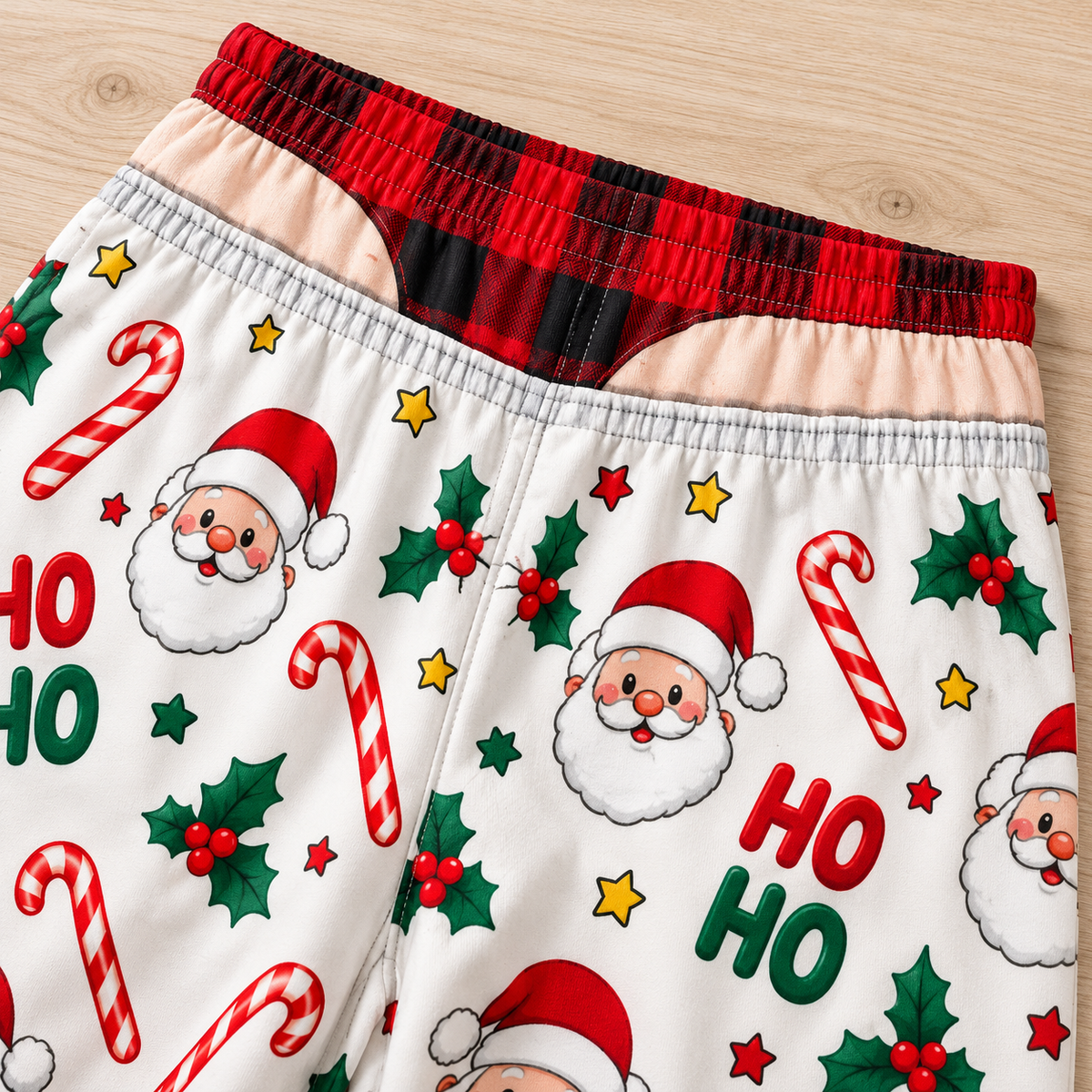 Mens Christmas Gag Pajama Pants Novelty Boxer Waistband Joggers
