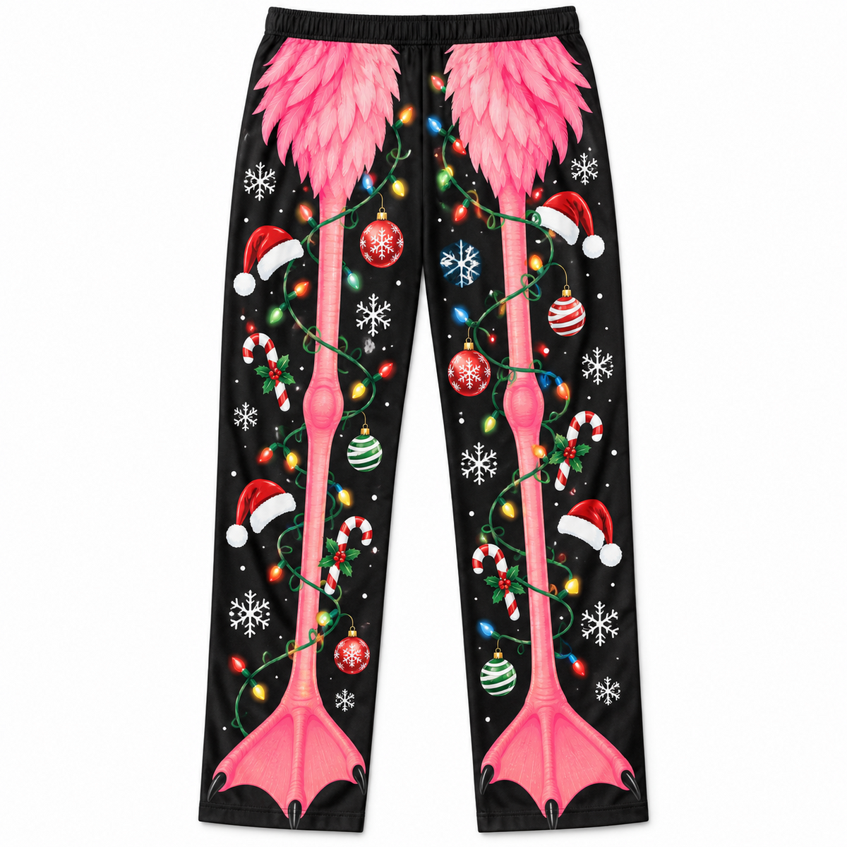 Mens Christmas Pajama Pants Novelty Printed Holiday Loungewear