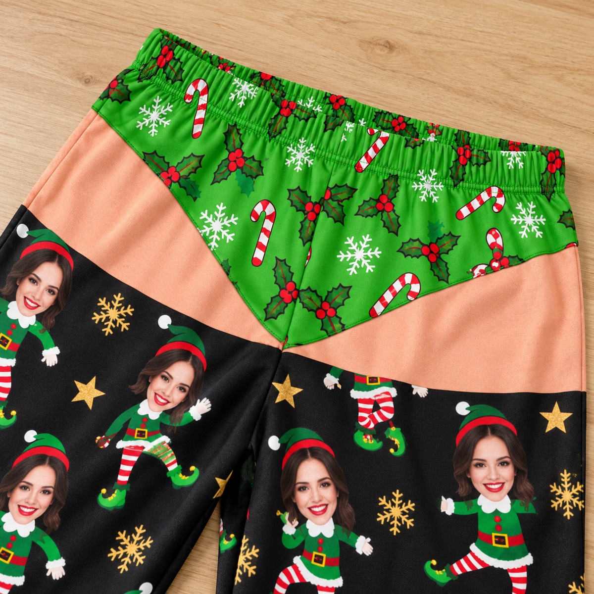 Mens Holiday Pajama Pants, Novelty Christmas Graphic Lounge Bottoms