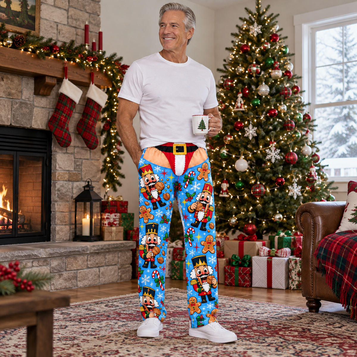 Christmas Pajama Pants Women Holiday Lounge Trousers Sleepwear
