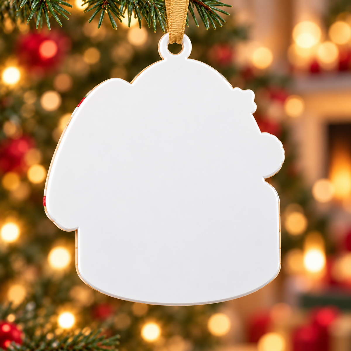 Steamed Dumpling in Bamboo Basket Christmas Tree Hanging Accent - 3D Relief Ornament