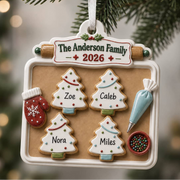 Christmas Cookie Baking Tray Decorated Cookie Scene 2026 Holiday Decor - 3D Relief Ornament