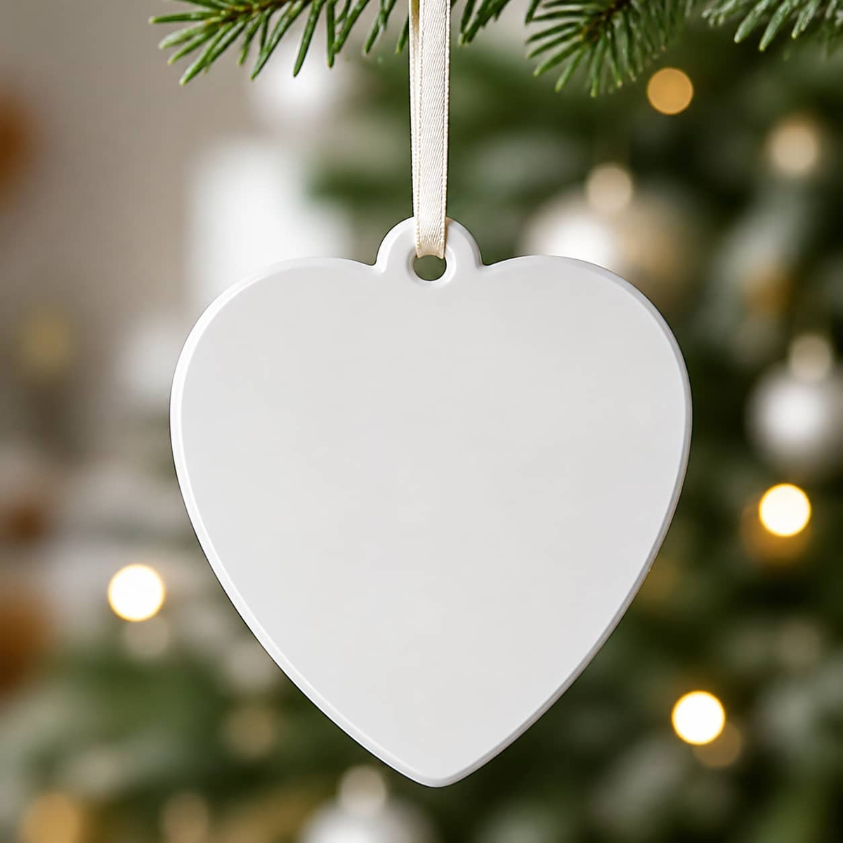 First Christmas Mr and Mrs Wedding Couple Heart Keepsake - 3D Relief Ornament