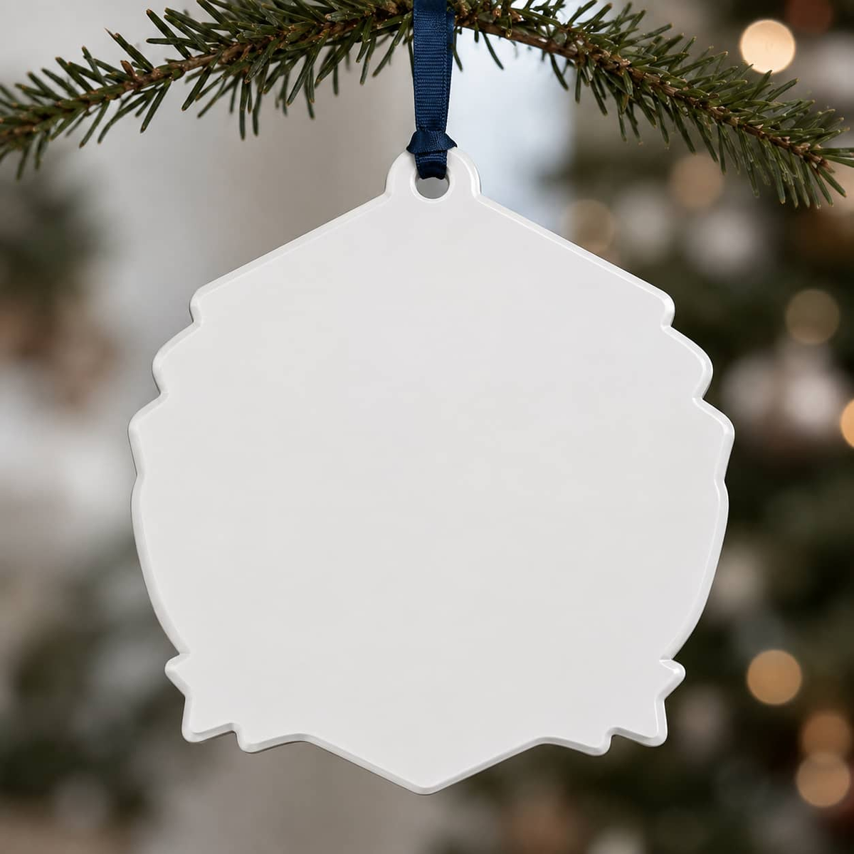 Patriotic Dogs Shield Christmas Tree Hanging Decor, 250 Years of Freedom - 3D Relief Ornament
