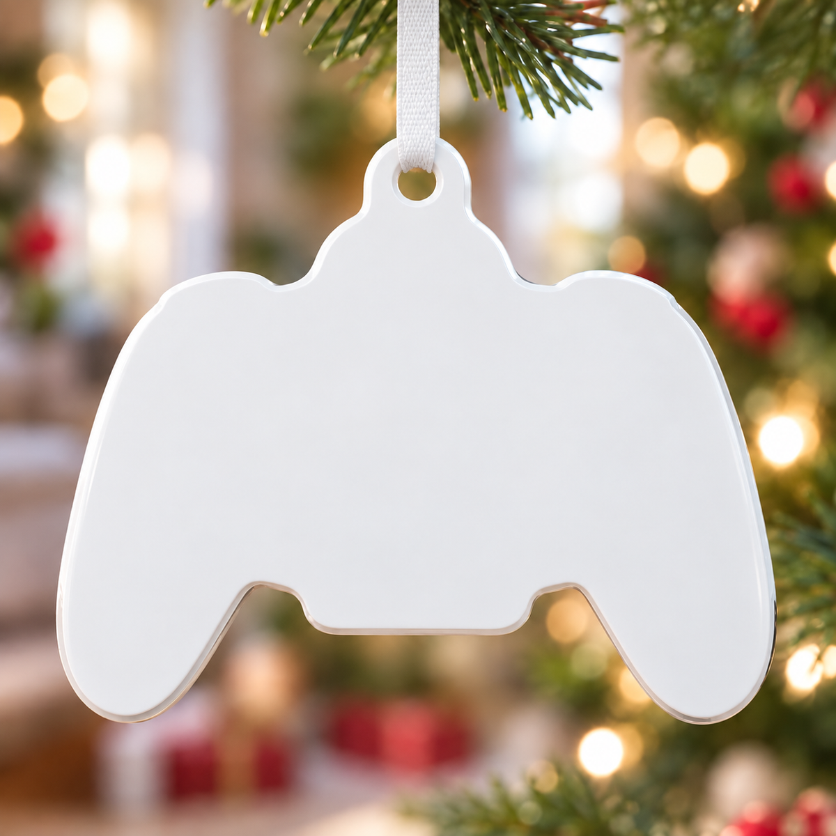 Personalized Gamer Boy Video Game Controller Christmas Hanging Keepsake - 3D Relief Ornament