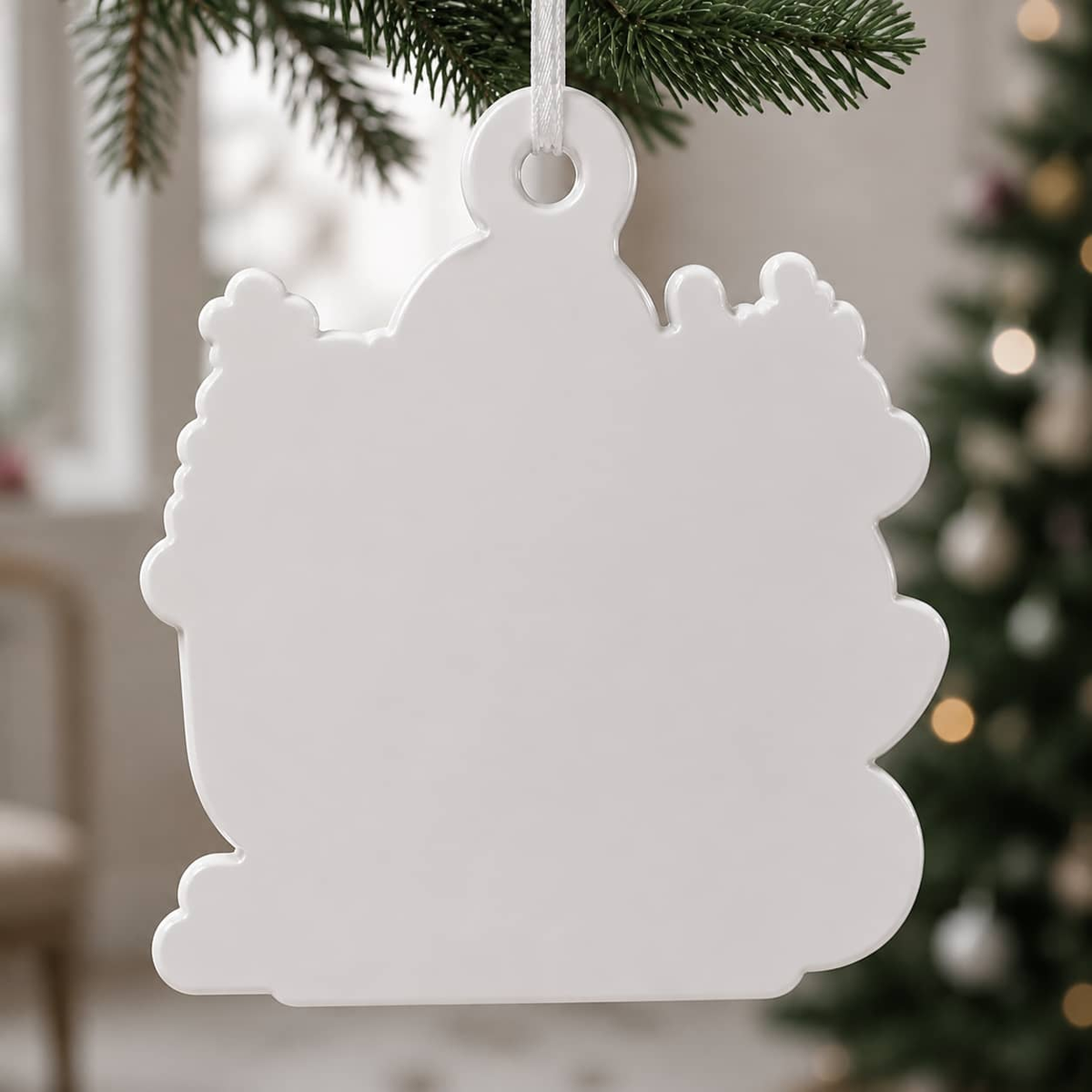 Baby's First Christmas Pink Reindeer Sleigh Holiday Keepsake - 3D Relief Ornament